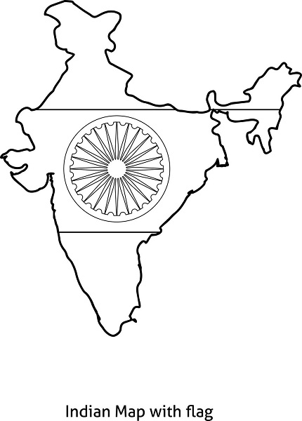 India Coloring Page