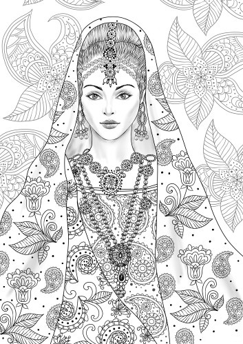 India Coloring Pages for Adults