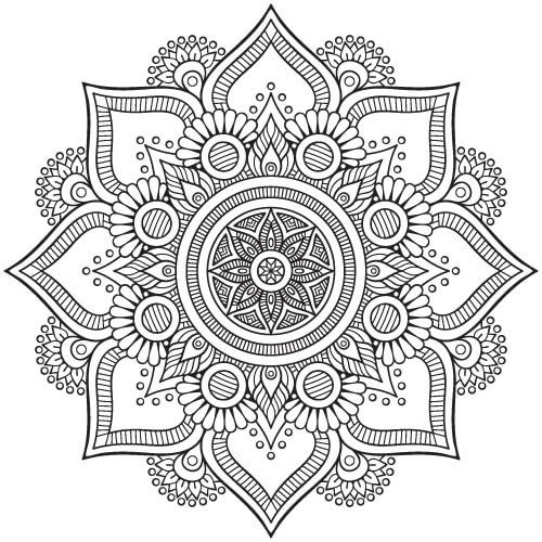 Indian Design Coloring Pages