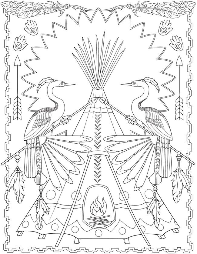 Indian Designs Coloring Pages