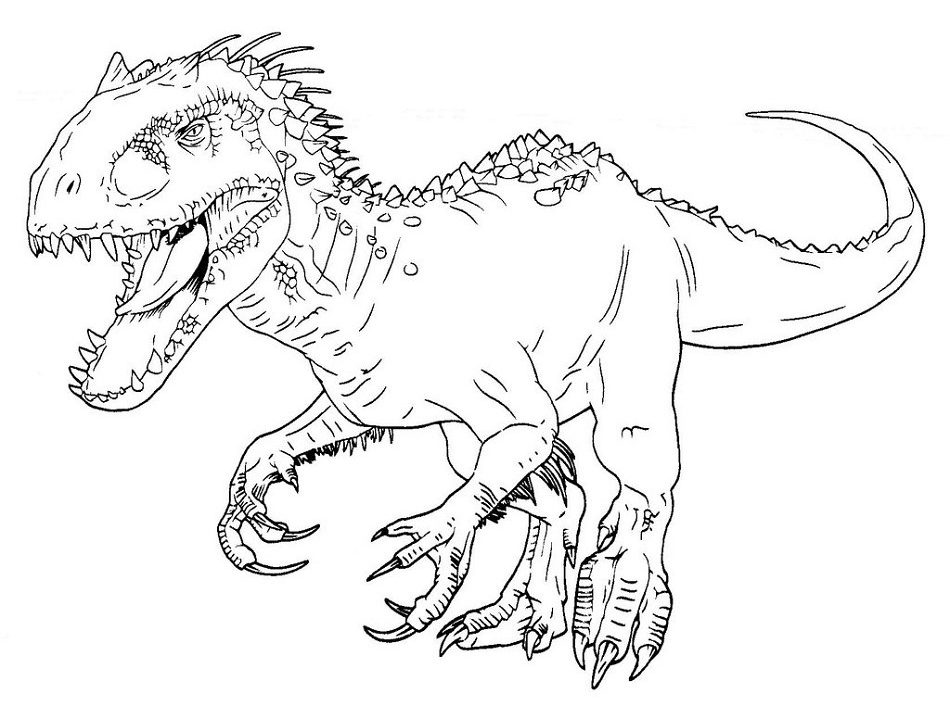 Indominus Rex Coloring Page