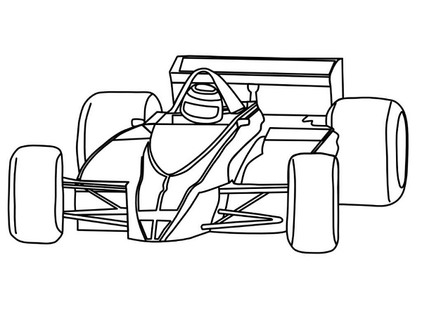 Indy Car Coloring Pages