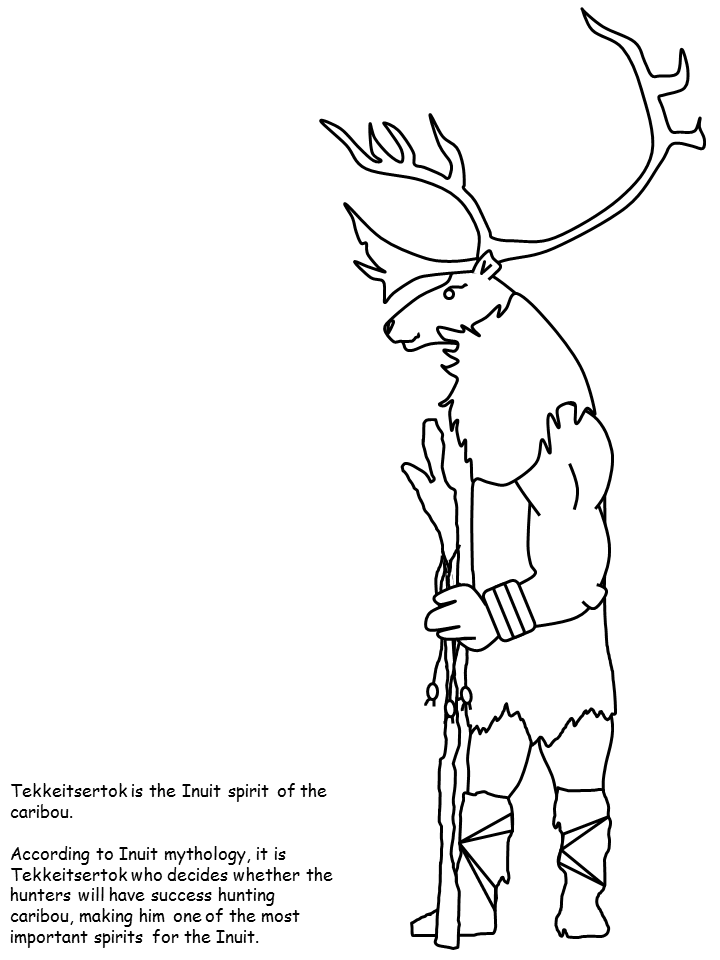 Inuit Tekkeitsertok Text Countries Coloring Pages