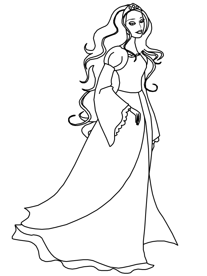 Irish Princess Girl Coloring Pages & Coloring Book