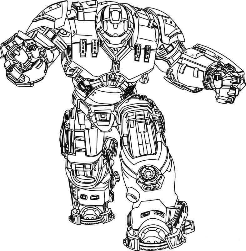 Iron Man Robot Coloring Pages