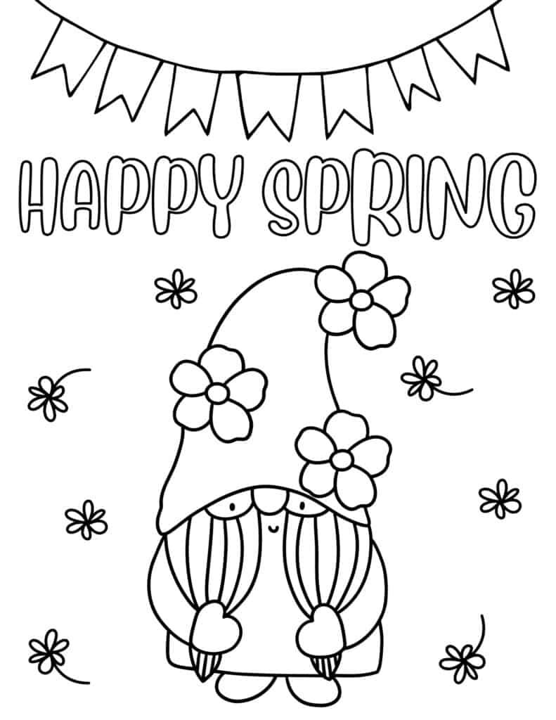 It's Spring Coloring Page