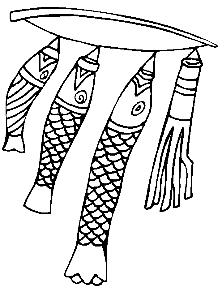 Japan Fish Coloring Pages