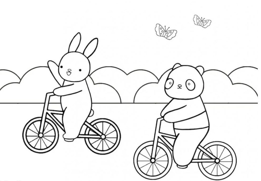Japanese Cartoon Coloring Page