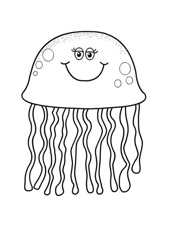 jelly fish coloring pages