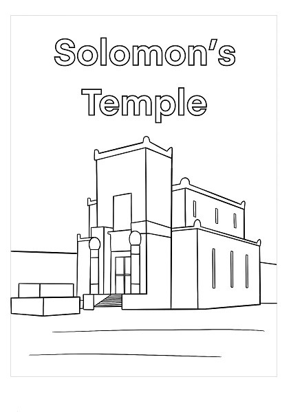 Jerusalem Temple Coloring Page