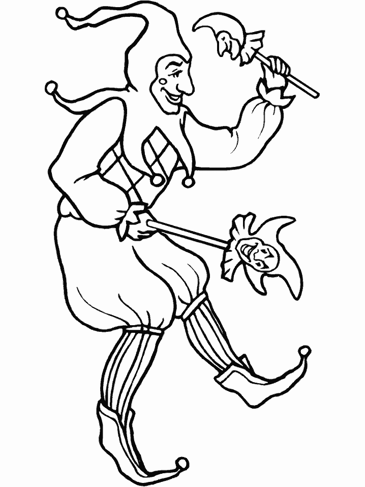Jester People Coloring Pages