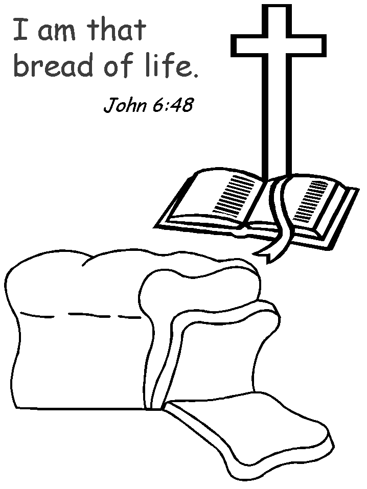Jesus Breadoflife Bible Coloring Pages