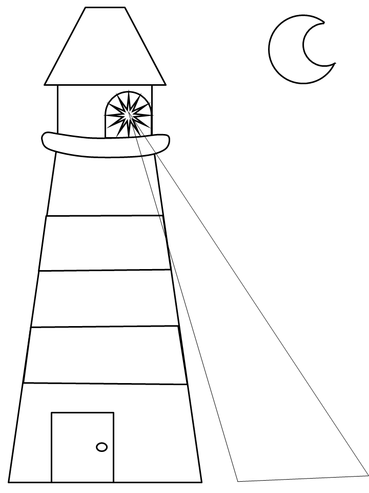 Jesus Color Lighthouse Nw Bible Coloring Pages