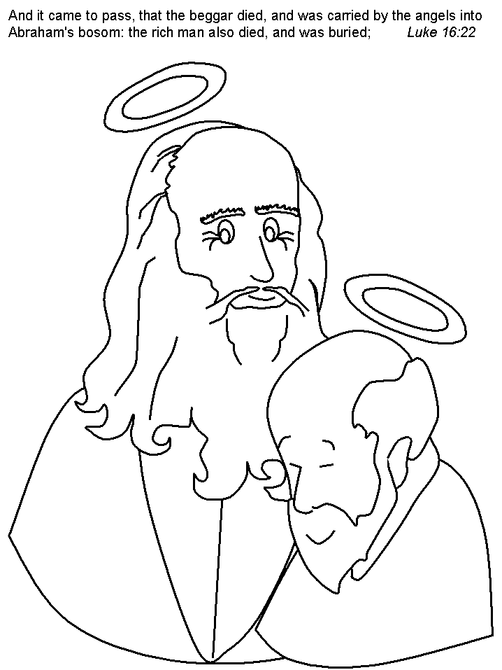 Luke 16 22 Bible Coloring Pages