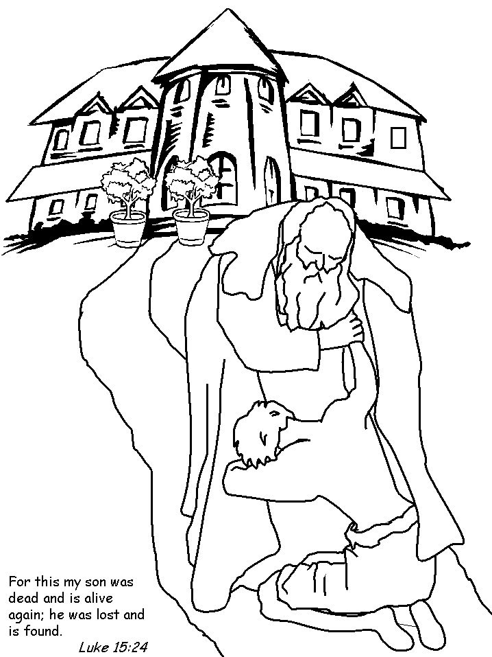 Prodigal Son Bible Coloring Pages