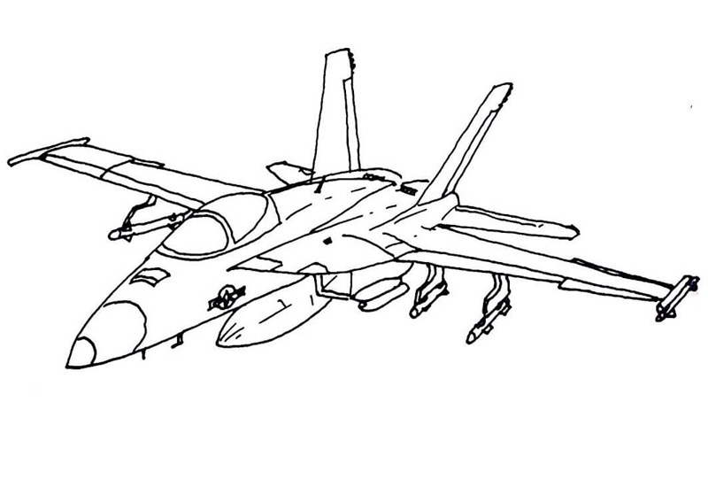 jets coloring pages