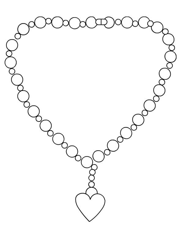 Jewelry Coloring Page