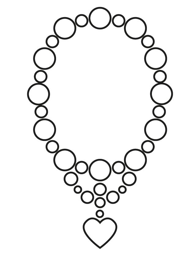 Jewelry Coloring Pages Printable