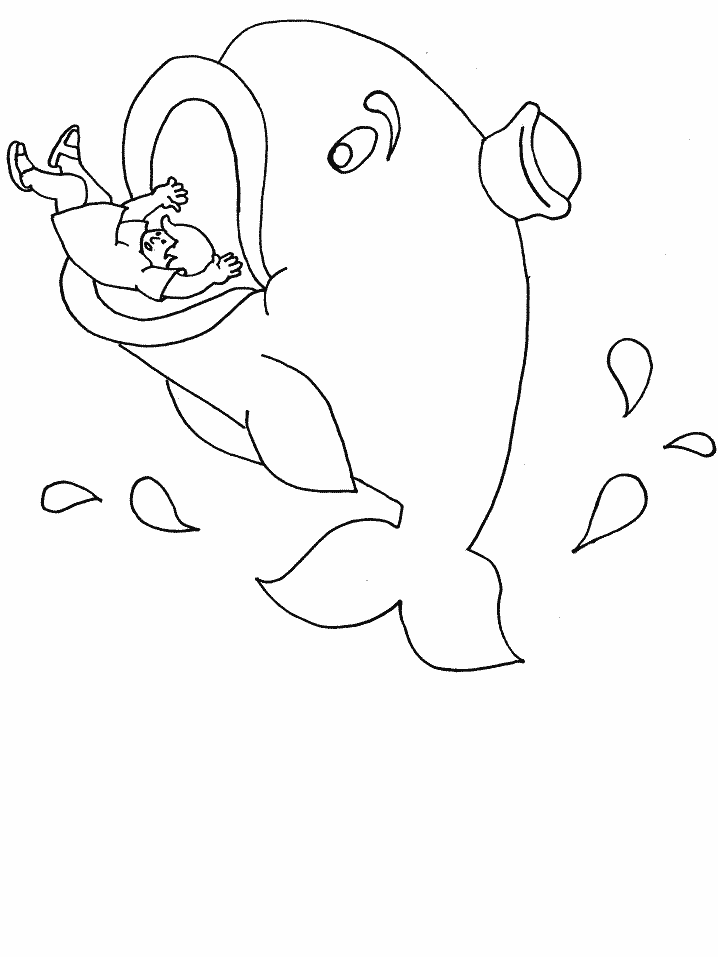 Jonah Bible Coloring Page