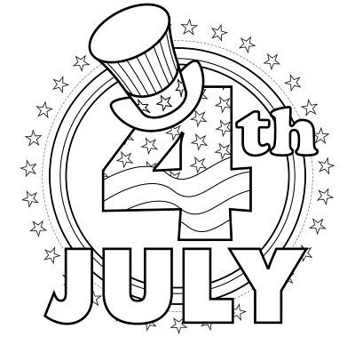 July 4th Coloring Page