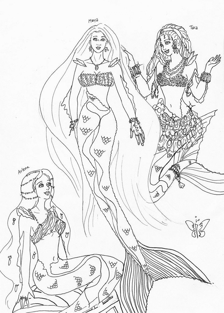 just add water mermaids coloring pages