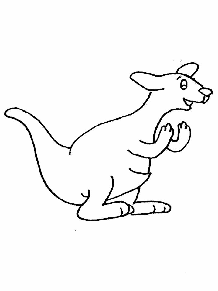 Cute Kangaroo Coloring Pages