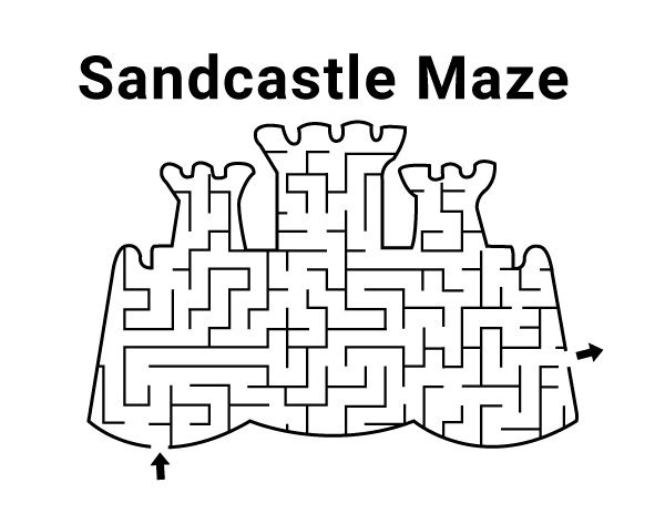 kids coloring maze pages pdf