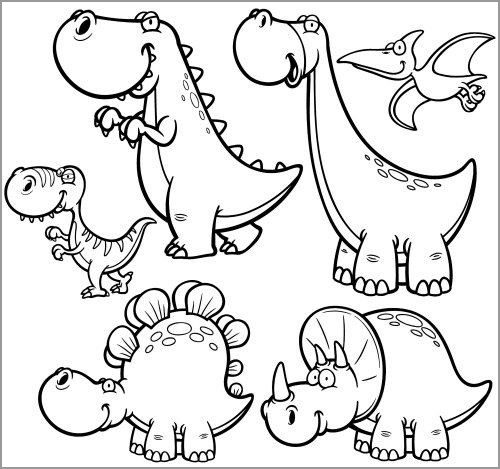 kids coloring pages dinosaur