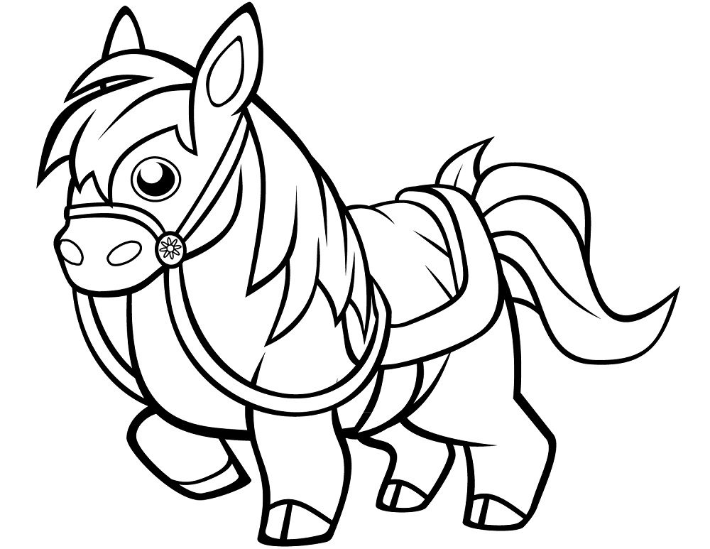kids coloring pages horse