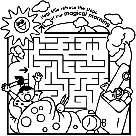 Kids Coloring Maze