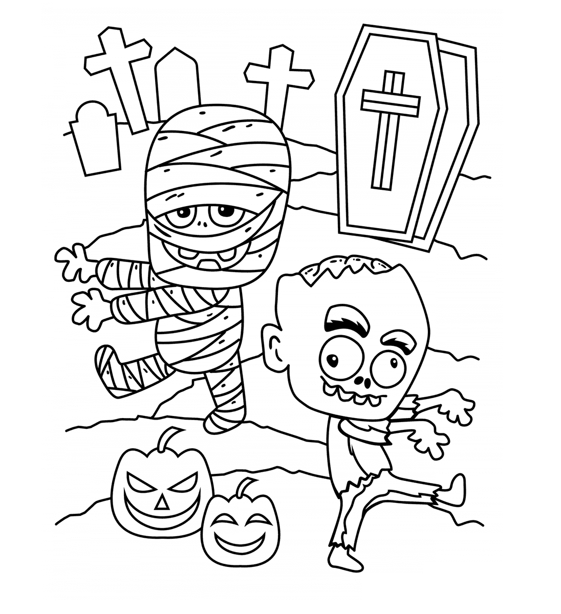 kids-zombie-skeleton-coloring-pages