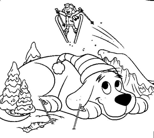 kindergarten coloring pages winter