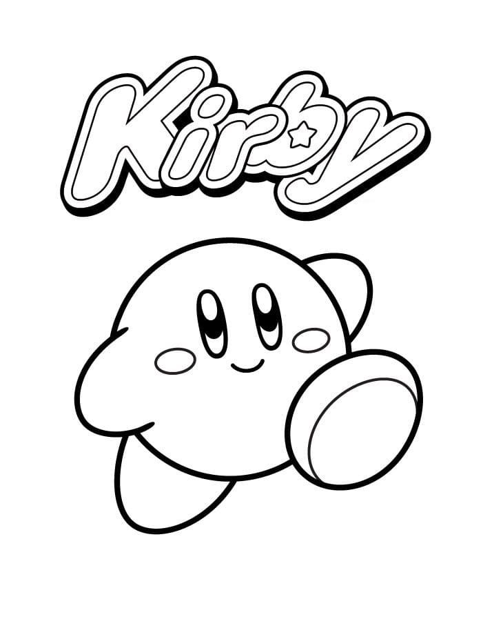 Kirby Coloring Page