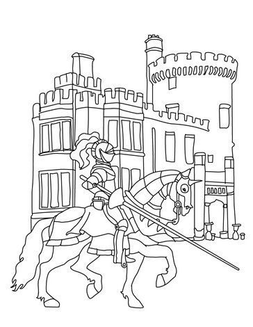 knights of north castle coloring pages