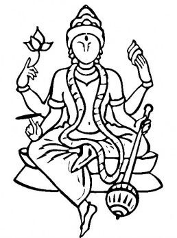 Krishna Coloring Page