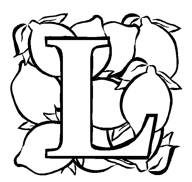 L coloring page