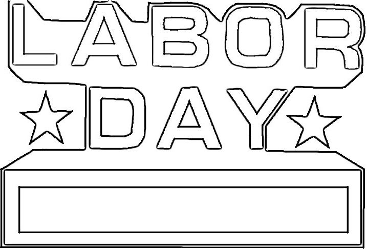 Labor Day Coloring Page Printable