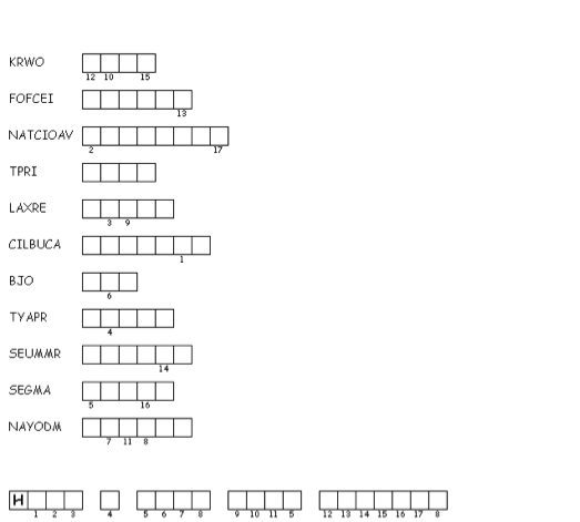 Labor Day Crossword