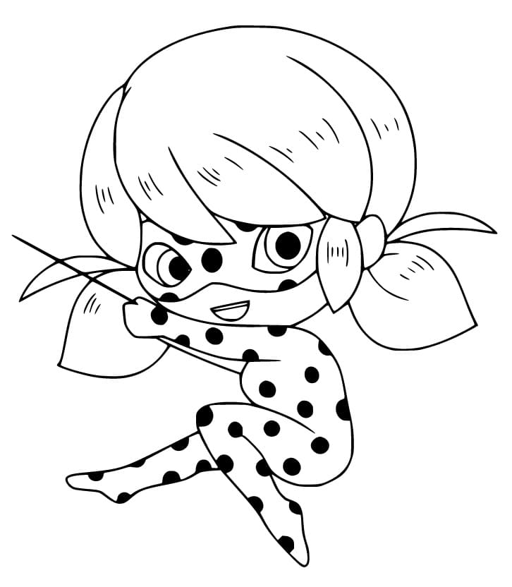 ladybug miraculous coloring page