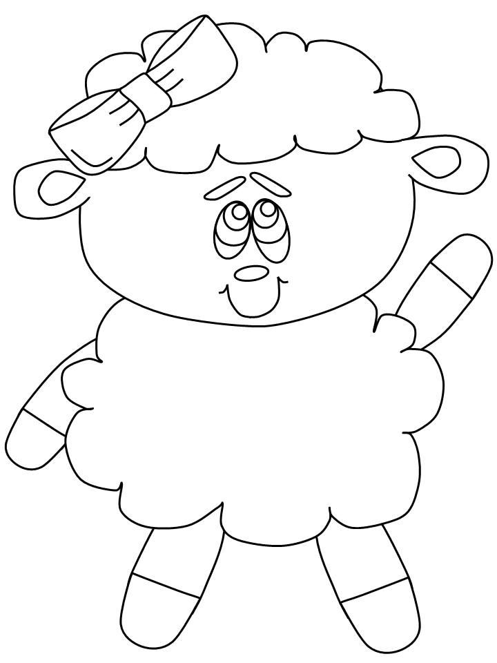 Lamb Coloring Pages