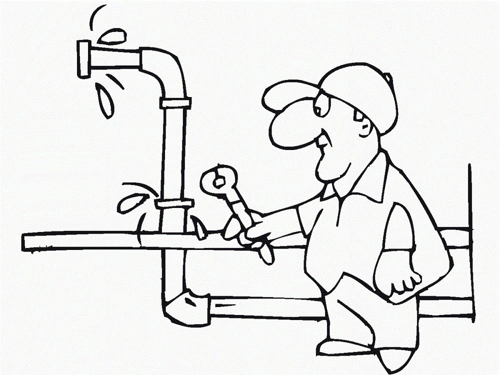large water plumbing pipes coloring pages