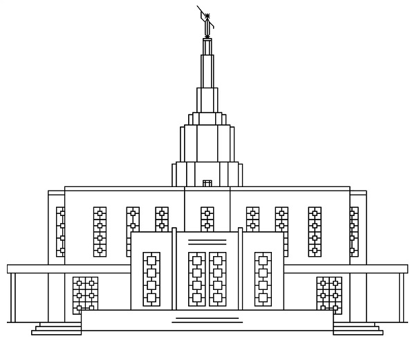 LDS Coloring Pages Temple
