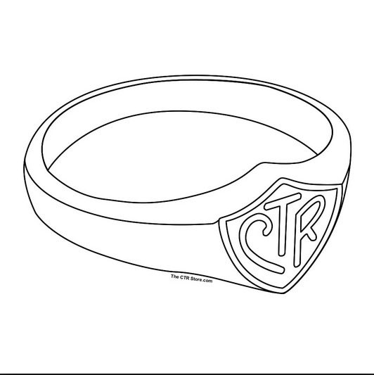 lds ctr ring coloring page