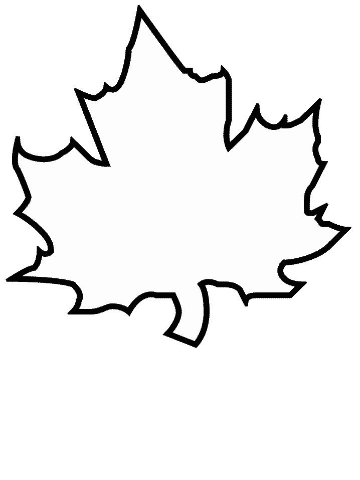 tree leaf coloring page
