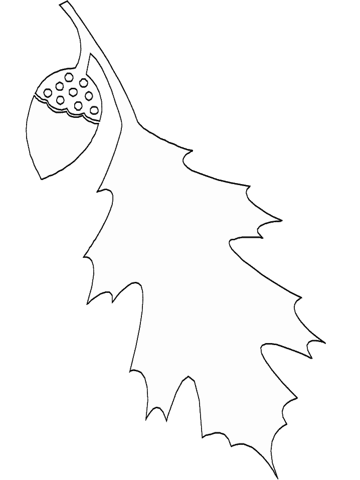 Leaf Simple Shape Coloring Pages