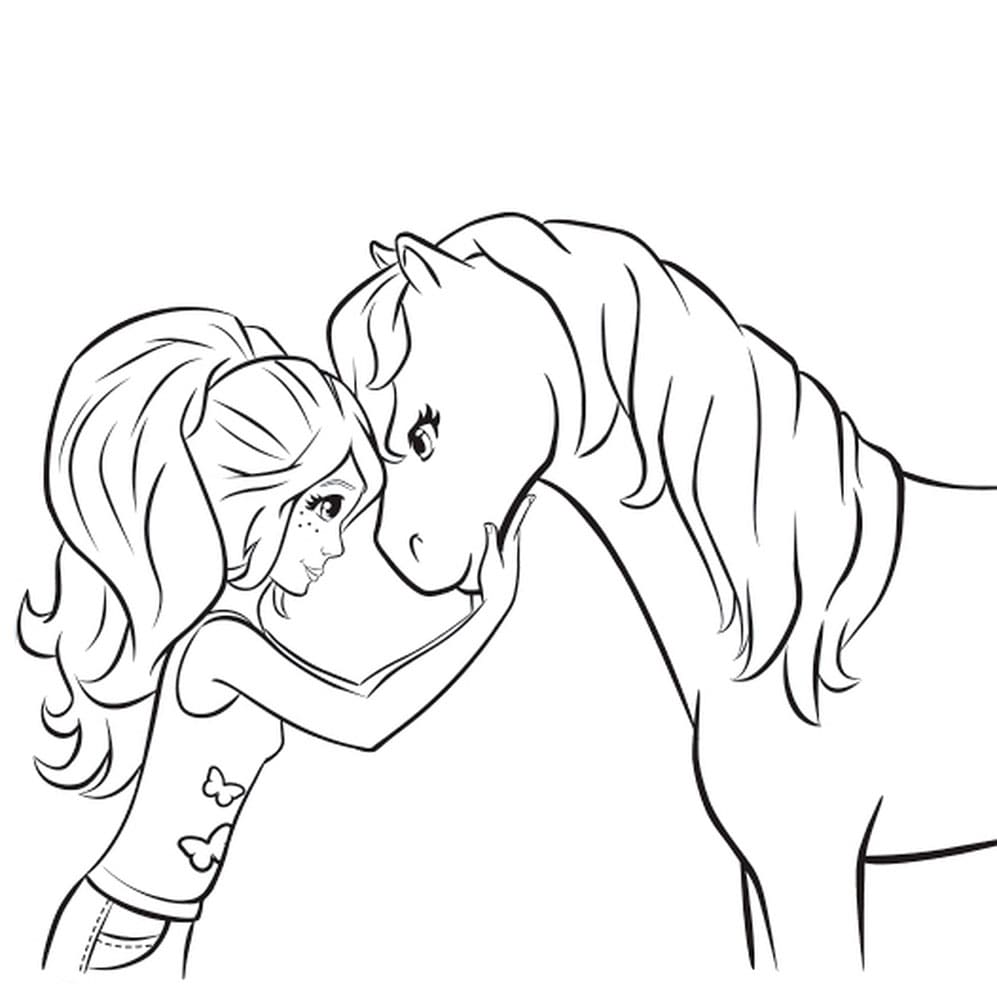 lego friends horse coloring pages