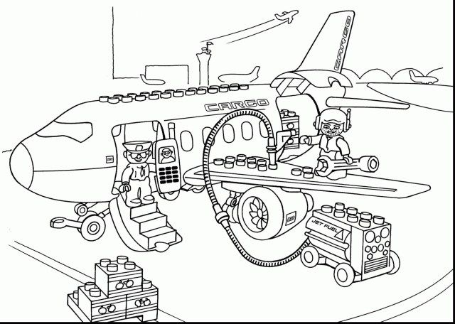 lego jet coloring pages