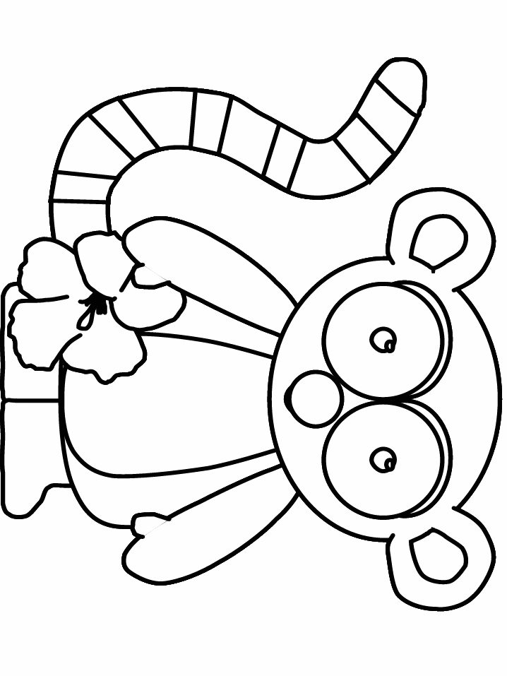 Lemur Animals Coloring Pages