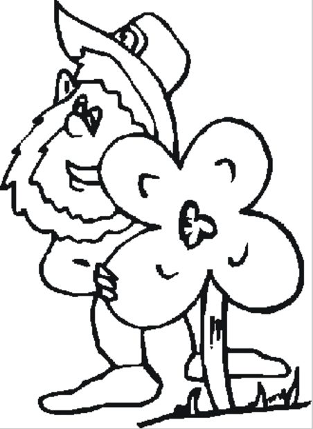 Leprechaun coloring page