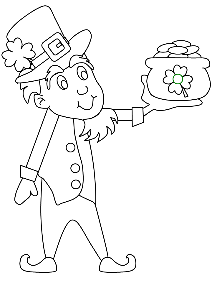 Leprechaun Patrick Coloring Pages